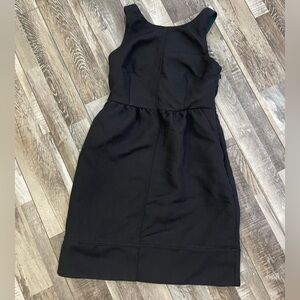 Anthropologie Maeve Black Cross- Over back dress